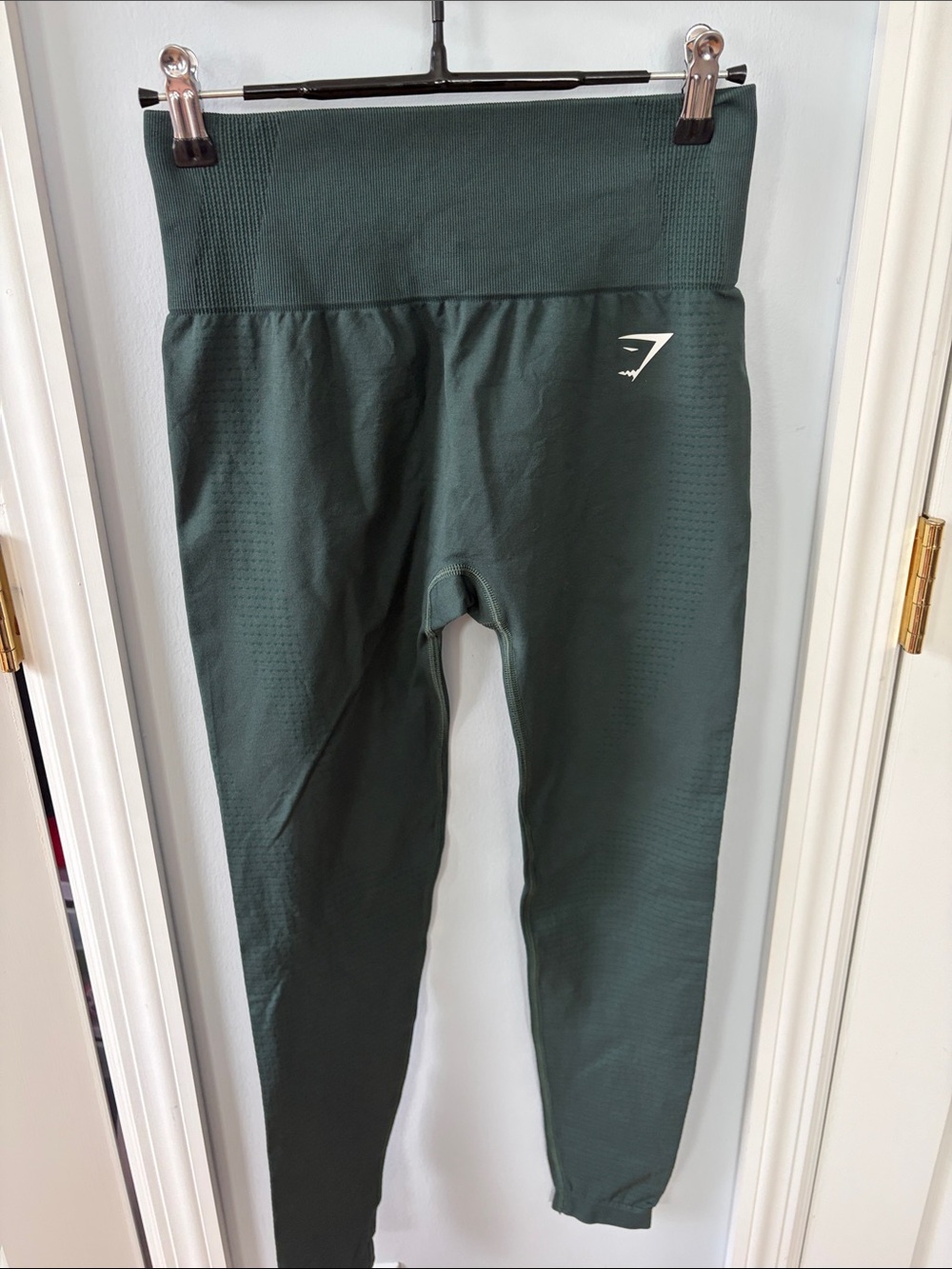 Gymshark Seamless High-Waist Leggings in Dark Green
